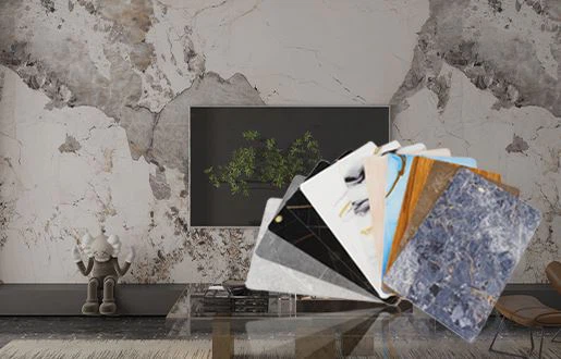 Folha de mármore de PVC