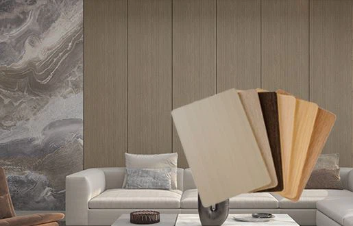 Painel de parede plano de bambu WPC